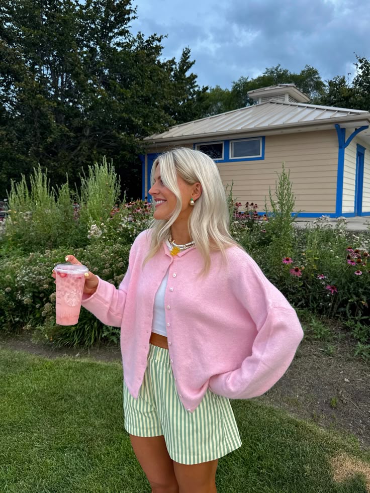 Coco Cutie Cardigan __ Baby Pink