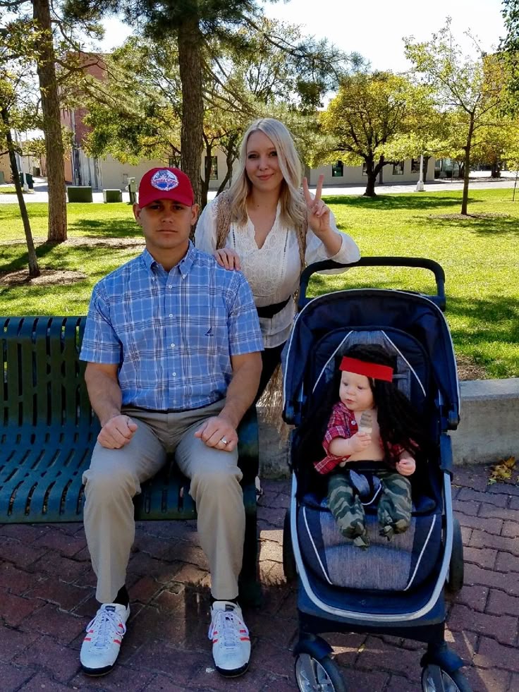 Our 2017 family Halloween costume -- Forrest Gump, Jenny & Lieutenant Dan ♥️