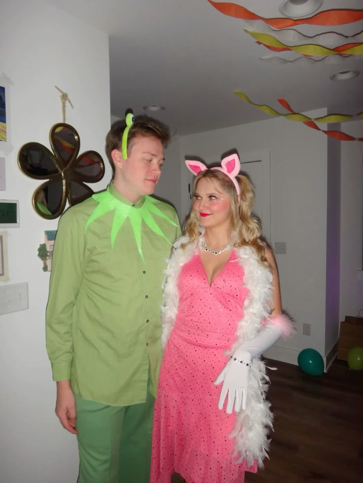 Kermit and miss piggy Halloween costume
