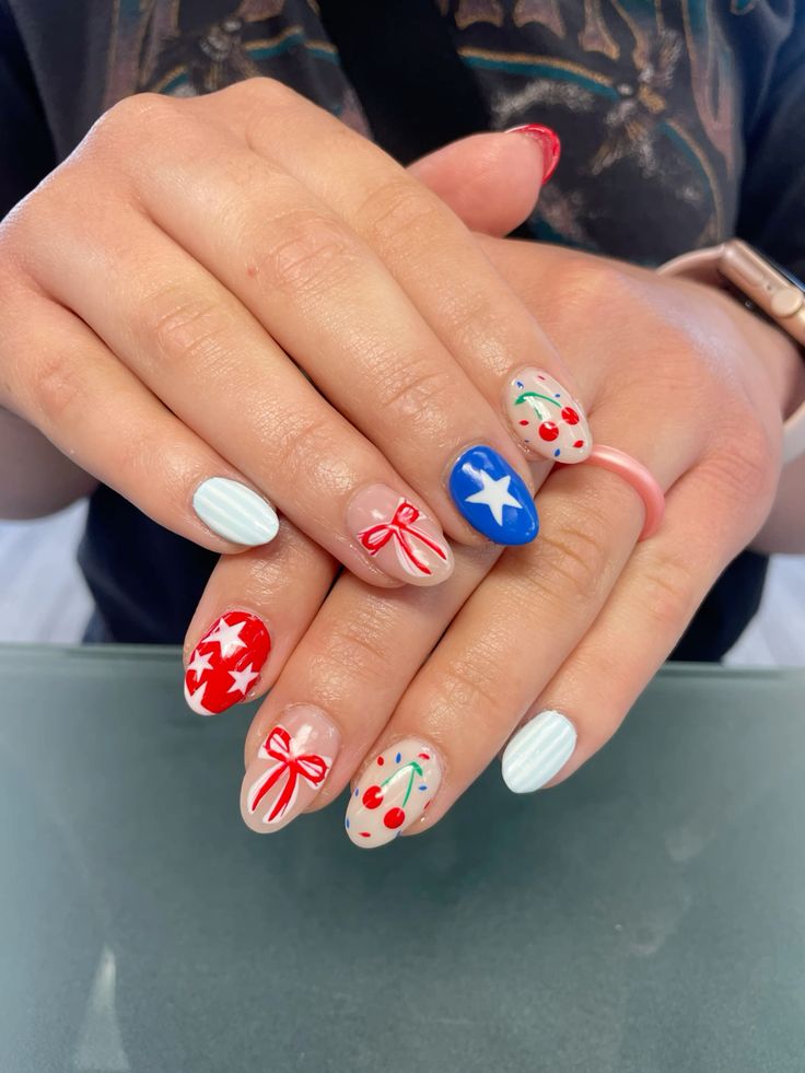 4th of July nails (2)