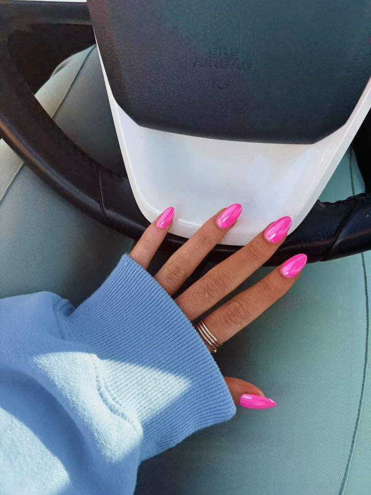 Pink Crome Nails!!