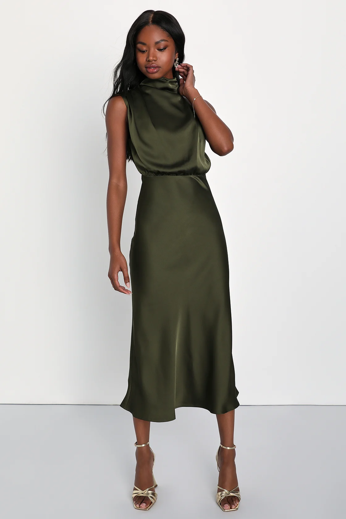 olivegreendress
