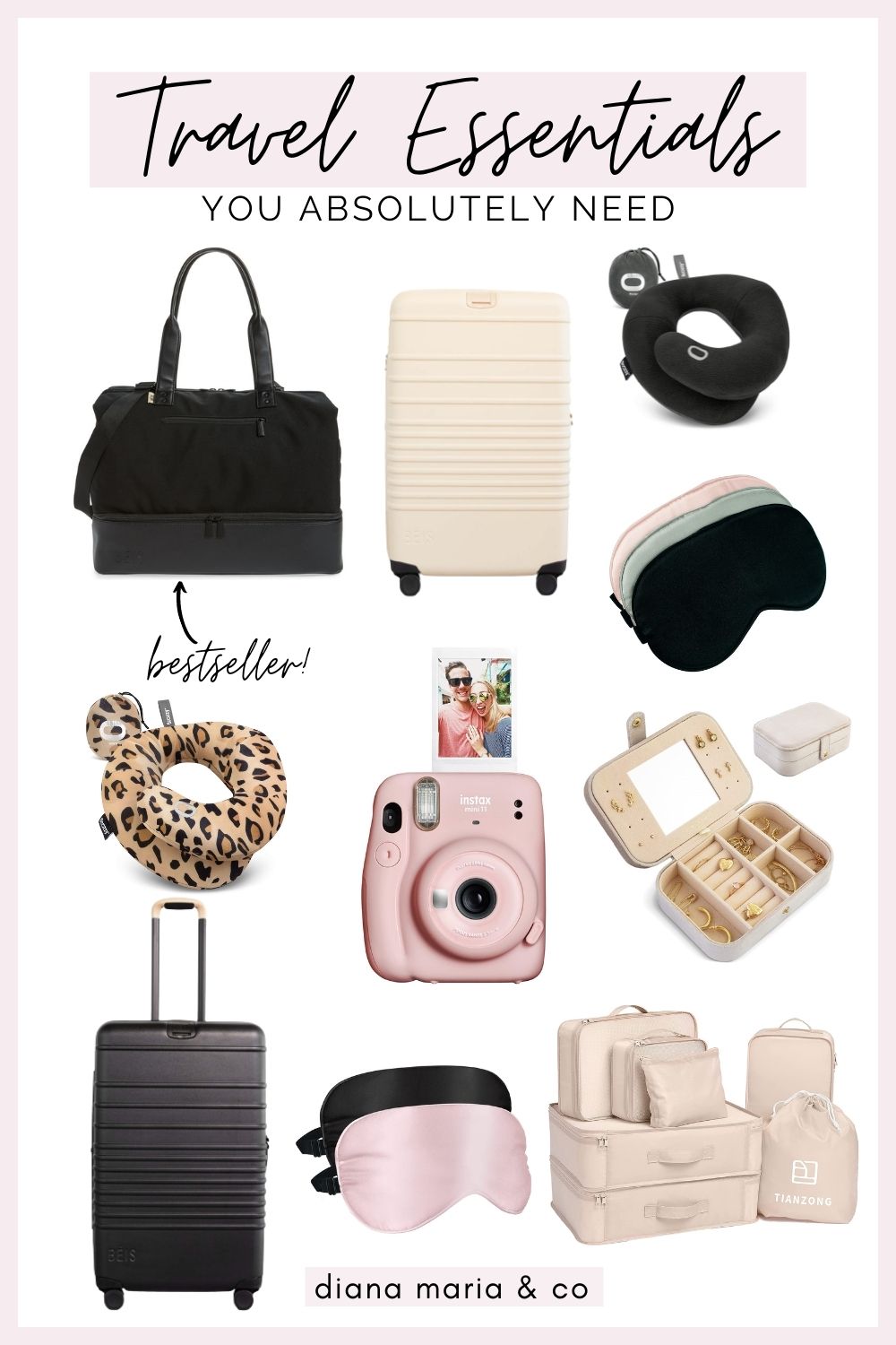9 Travel Essentials You Need For Your Next Trip - Diana Maria & Co